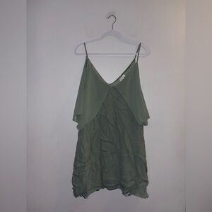 GF Collection | Green Off-Shoulder Dress